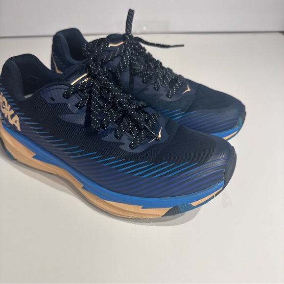 Hoka Navy and Tan Athletic Shoes - Picture 1 of 7